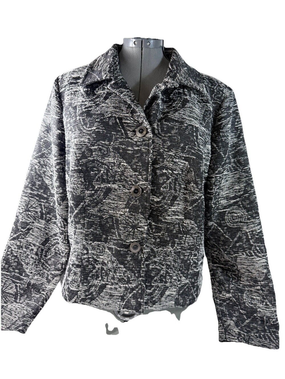 Christopher & Banks Vintage  Black & White Blazer XL